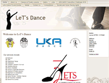 Tablet Screenshot of letsdance-guernsey.co.uk